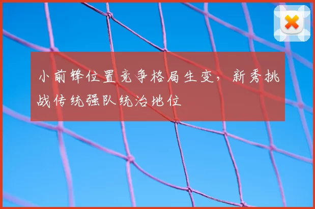 小前锋位置竞争格局生变,新秀挑战传统强队统治地位